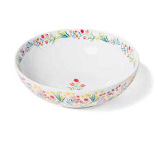 Sur La Table Painter’s Garden Serving Bowl, White