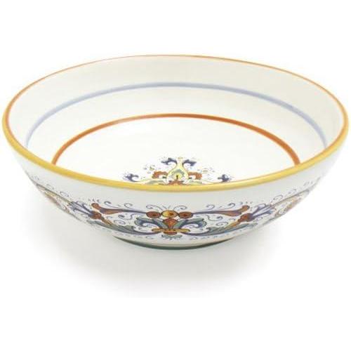 imageSur La Table Nova Deruta Pasta Serving Bowl  12 Handcrafted Italian Earthenware  RenaissanceInspired Design Vibrant Glaze Made in Italy
