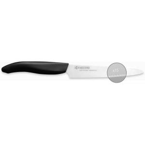 Kyocera Ceramic Serrated Utility Knife, 5″, Black