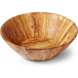 Sur La Table Italian Olivewood Salad Bowl, Brown