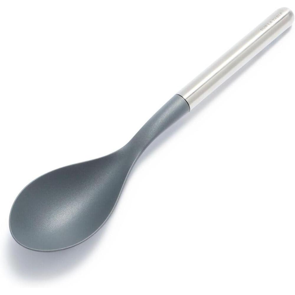 imageSur La Table Nonstick Spoon HeatResistant Nonstick Serving Spoon for Soups Sauces and LargeBatch Cooking