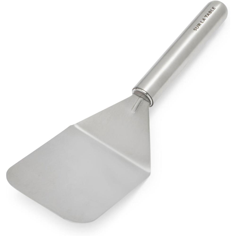 imageSur La Table Stainless Steel Turner Wide Rigid Stainless Turner for Flipping Serving and Transferring Large FoodsSilver