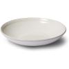 Sur La Table Pearl Pasta Bowl, White, Raised Dot Border Stoneware Bowl for Pasta, Salads and Grain Dishes