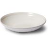 Sur La Table Pearl Pasta Bowl, White, Raised Dot Border Stoneware Bowl for Pasta, Salads and Grain Dishes