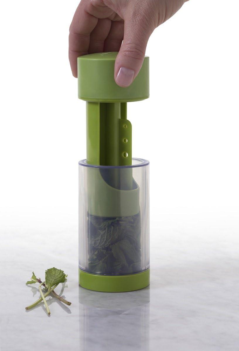 imageMicroplane Herb Grinder and Leaf Stripper Seasoning Herb Mill Stainless SteelGreen