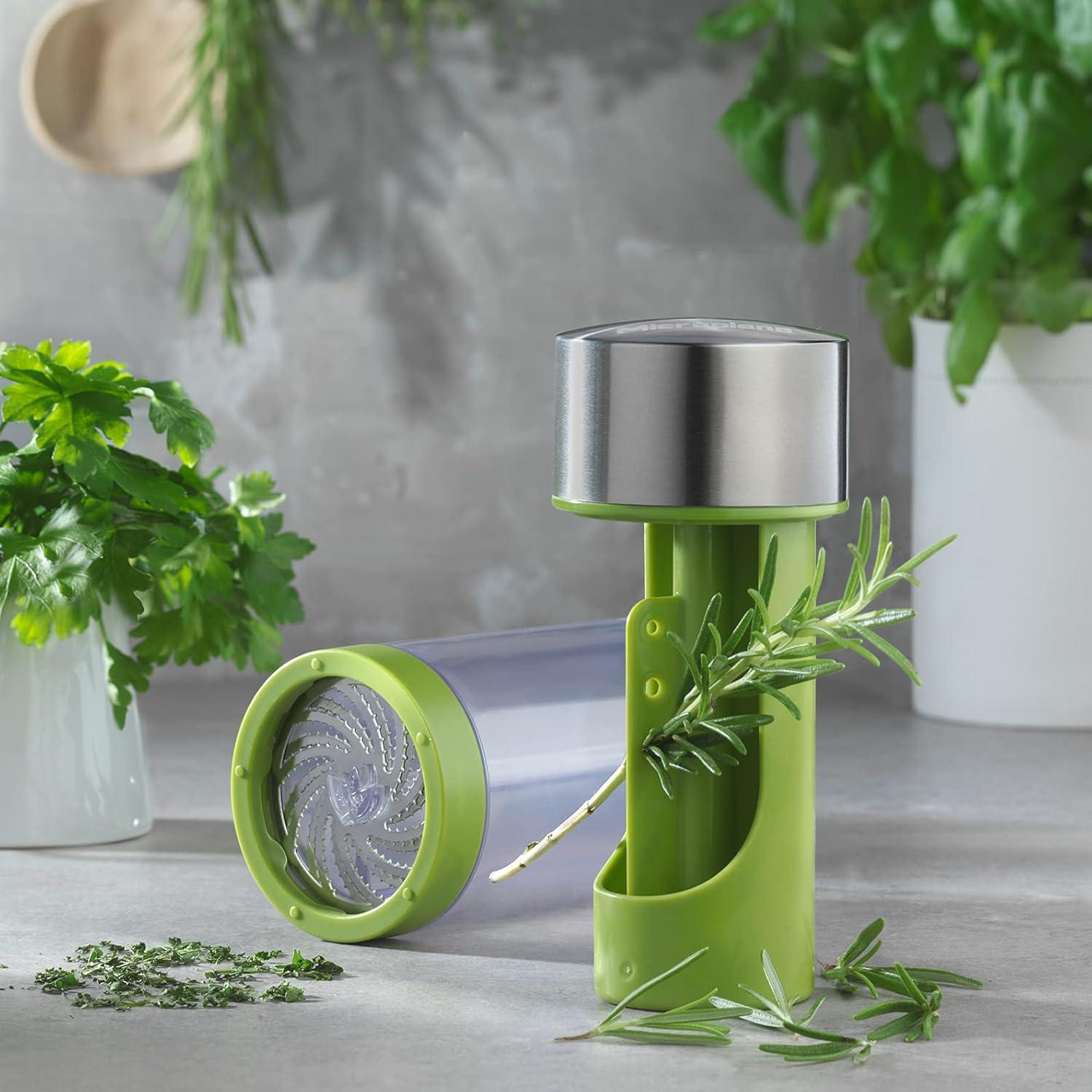 imageMicroplane Herb Grinder and Leaf Stripper Seasoning Herb Mill Stainless SteelStainless Steel
