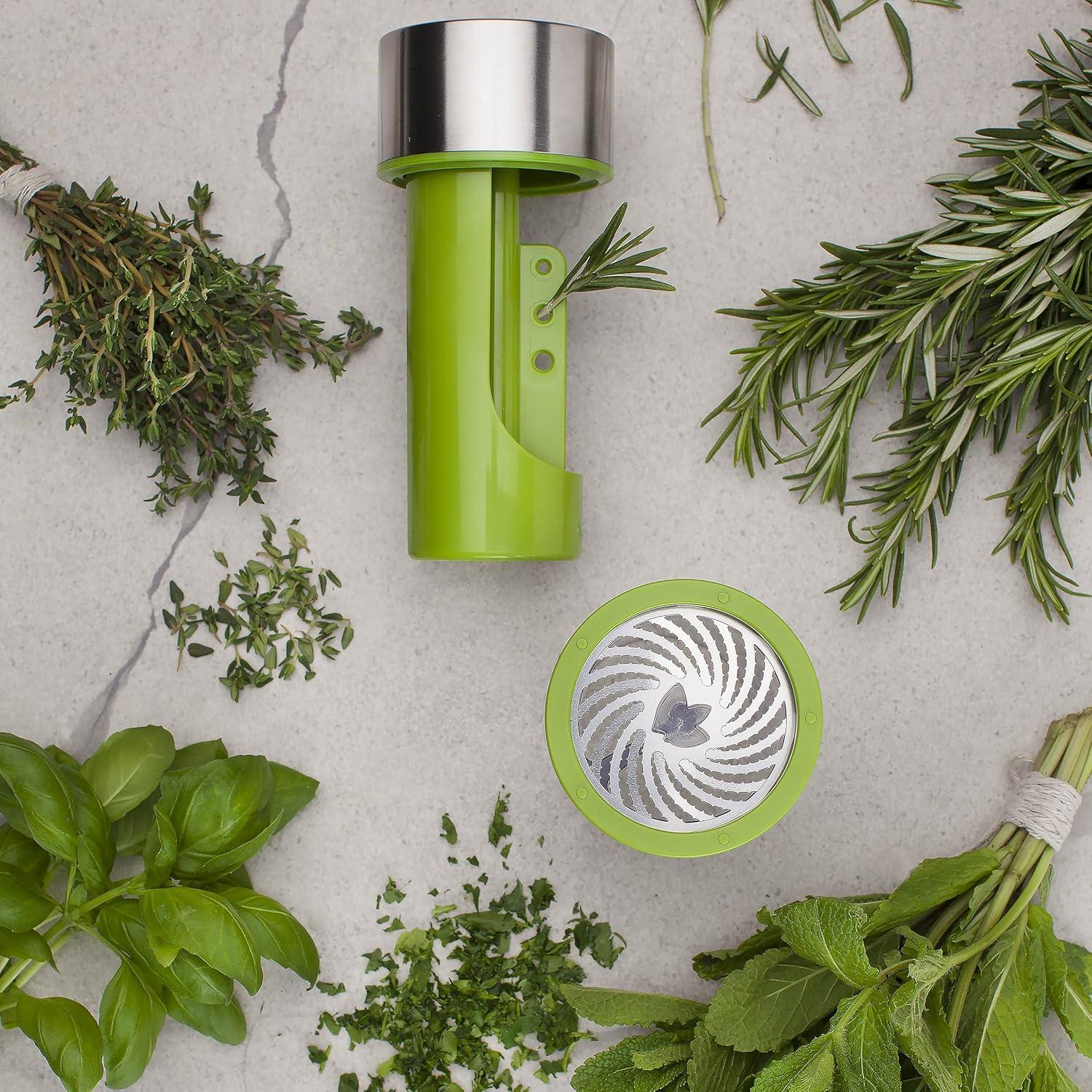 imageMicroplane Herb Grinder and Leaf Stripper Seasoning Herb Mill Stainless SteelStainless Steel