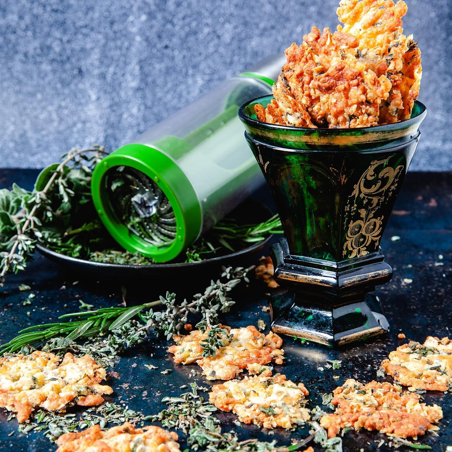 imageMicroplane Herb Grinder and Leaf Stripper Seasoning Herb Mill Stainless SteelStainless Steel