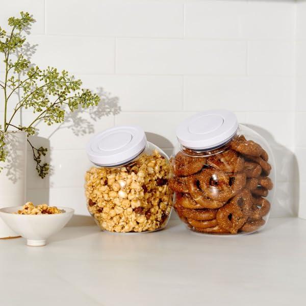 imageOXO Good Grips 50 Qt POP Large Cookie Jar Airtight Food Storage for Cookies and MoreLarge Jar 5 Qt