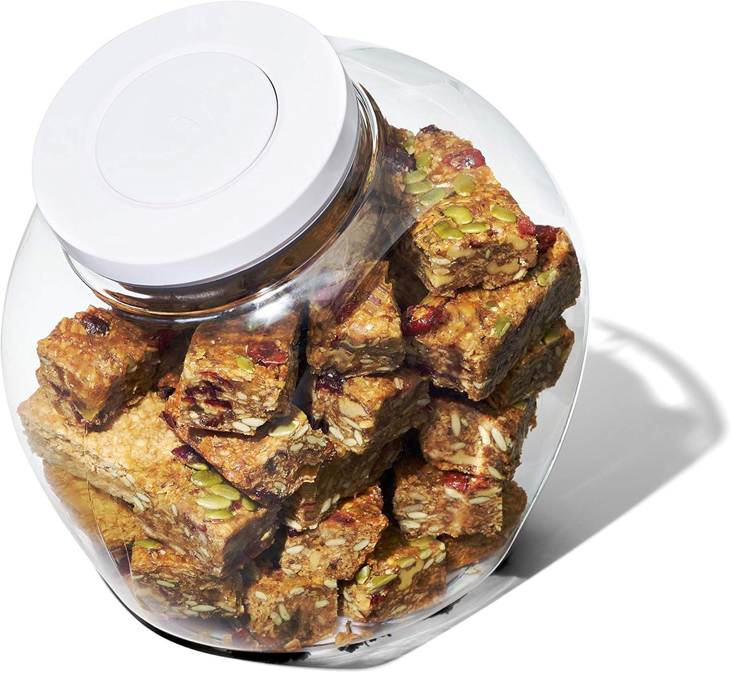 imageOXO Good Grips 50 Qt POP Large Cookie Jar Airtight Food Storage for Cookies and MoreLarge Jar 5 Qt Pack of 4