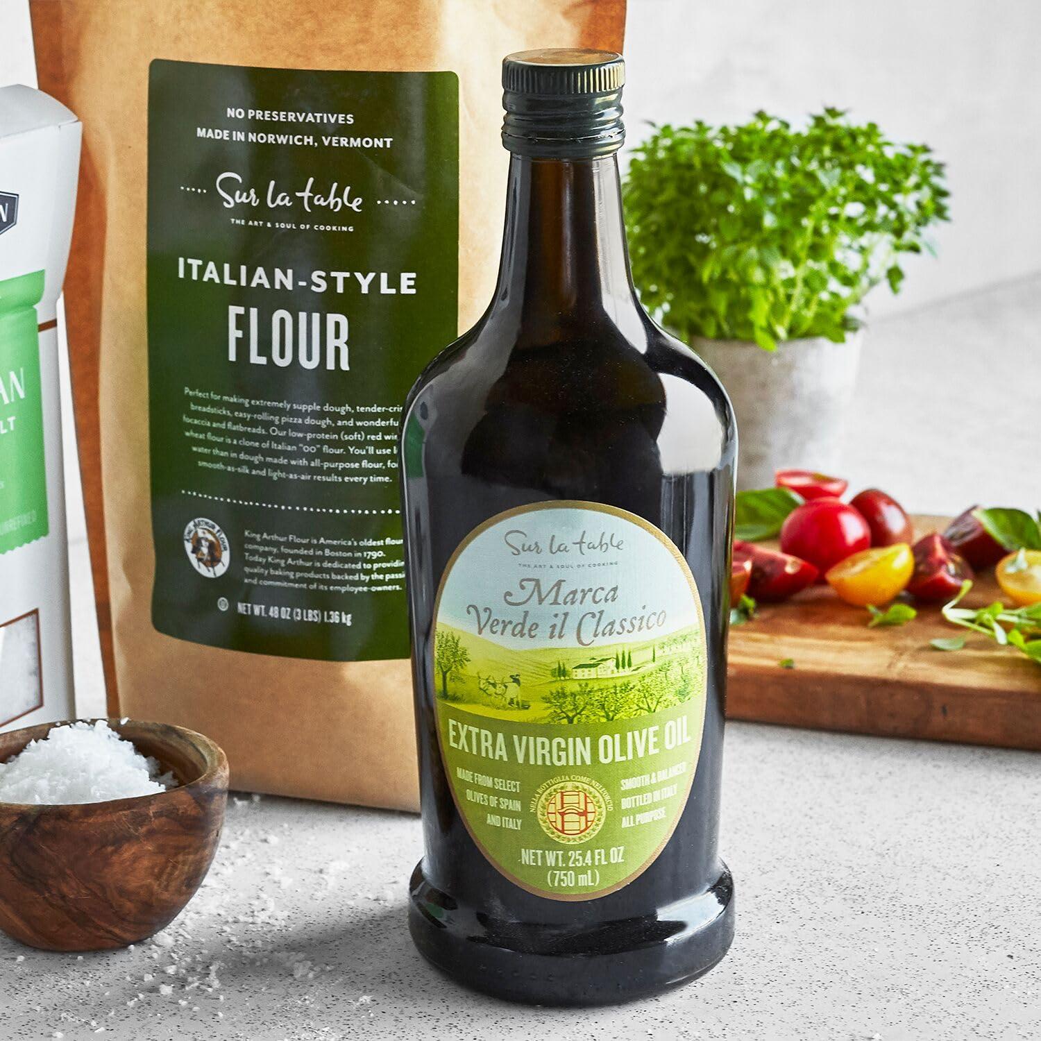 imageSur La Table Extra Virgin Olive Oil 750 ml ColdPressed Blend of Italian amp Spanish Olives Fruity amp Herbaceous Flavor with Almond amp Pepper Notes Ideal for Drizzling Dipping amp Everyday Cooking