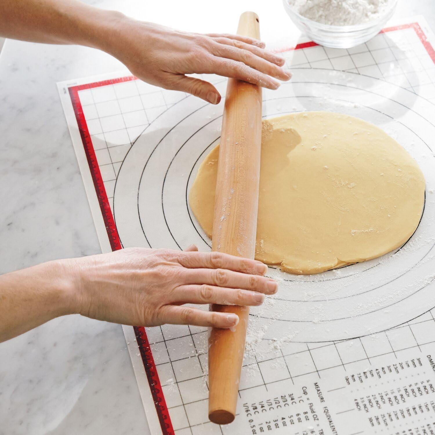 imageSur La Table French Tapered Rolling Pin Handleless Tapered French Rolling Pin for Precise Dough Control and Even Thickness 205 in