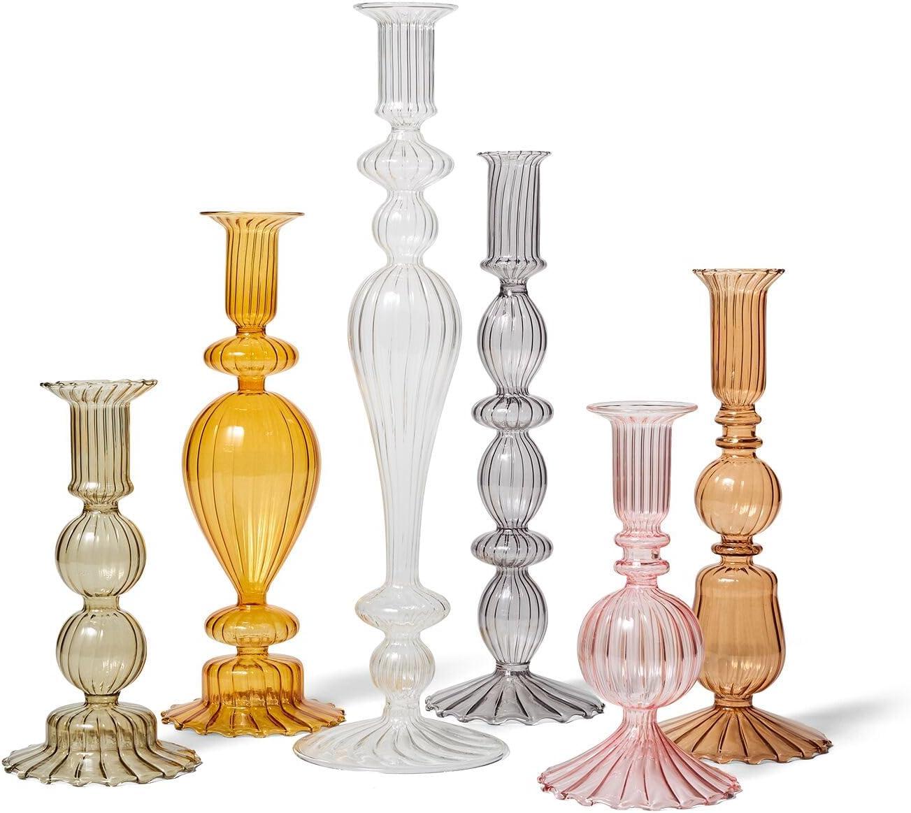 imageSur La Table Glass Taper Candle Holder 135 ClearClear