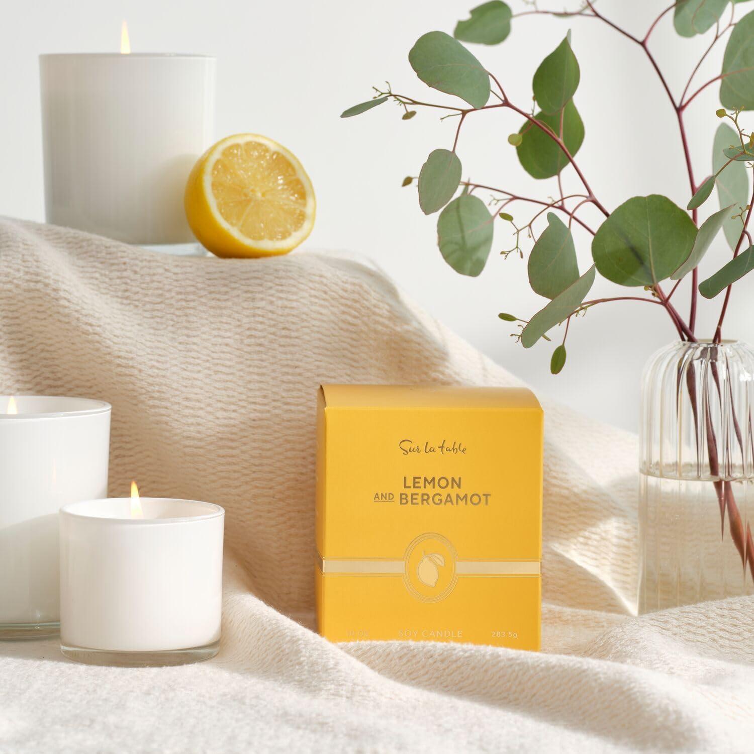 imageSur La Table Lemon amp Bergamot Candle White