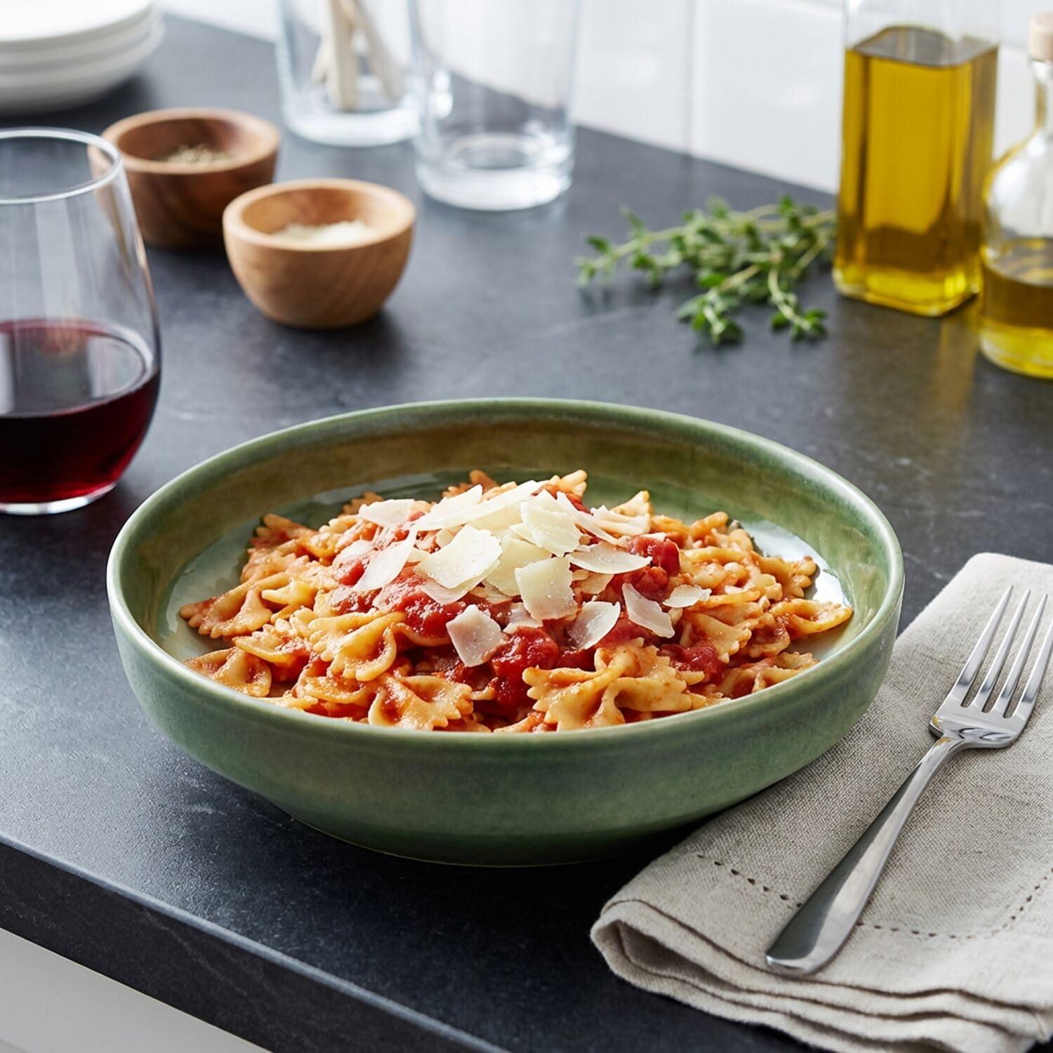 imageSur La Table Lucent Reactive Glaze Pasta Bowl Green