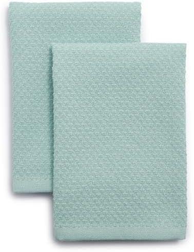 imageSur La Table Organic Cotton Dishcloths Set of 2 GOTSCertified Organic Cotton Dishcloths for Mindful Kitchen Cleaning Set of 2