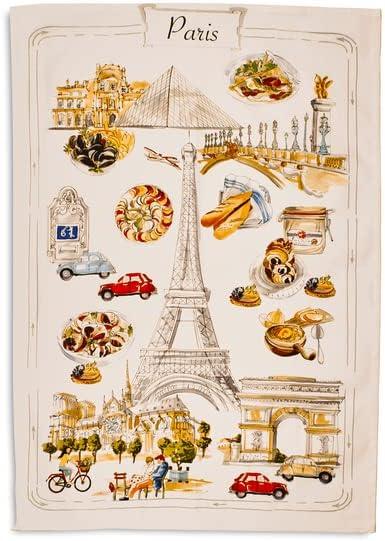 imageSur La Table Paris Map Kitchen Towel Tan