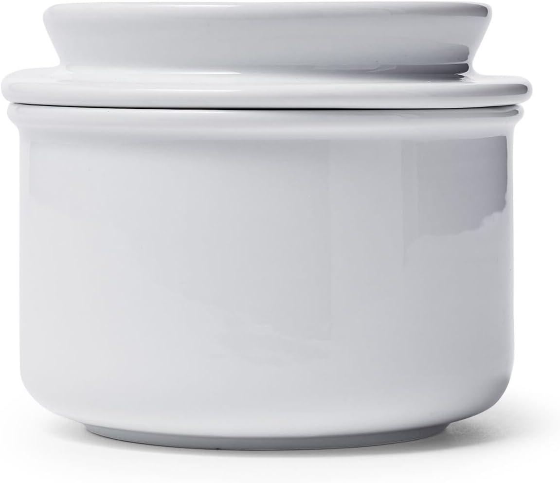 imageSur La Table Porcelain Butter Crock FrenchStyle WaterSealed Crock for Spreadable Counter Butter Without Refrigeration
