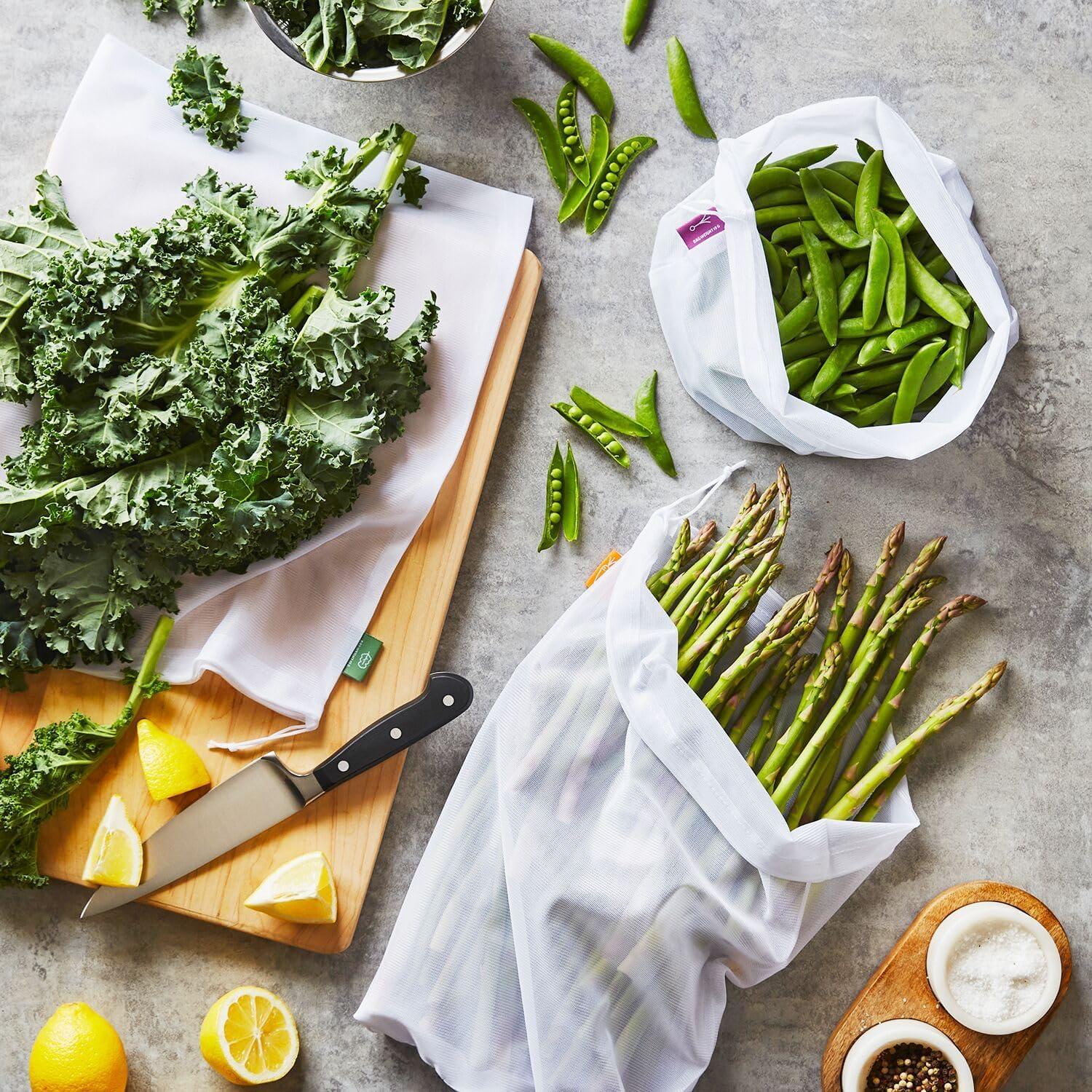 imageSur La Table Reusable Produce Bags Set of 5 Clear