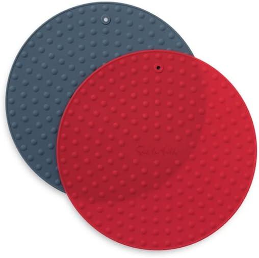 imageSur La Table Silicone Jar Openers Set of 2 Flexible Grip Pads for Stubborn Lids on Jars Bottles and Containers Set of 2