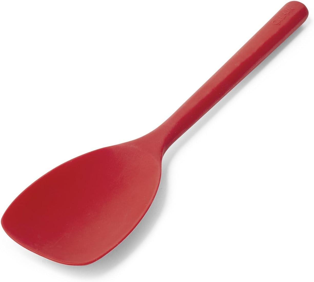imageSur La Table Silicone Saut Spoon Gray HeatResistant Silicone Spoon for Stirring Folding and Serving in Nonstick CookwareGray
