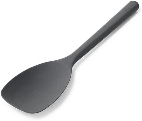 imageSur La Table Silicone Saut Spoon Gray HeatResistant Silicone Spoon for Stirring Folding and Serving in Nonstick CookwareGray