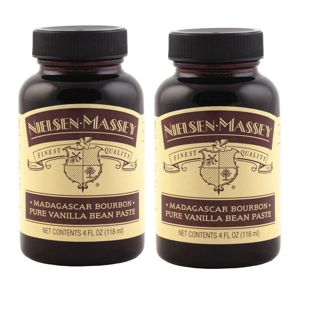 imageNielsenMassey Madagascar Bourbon Pure Vanilla Bean Paste for Baking and Cooking 4 Ounce Bottle4 Fl Oz Pack of 2