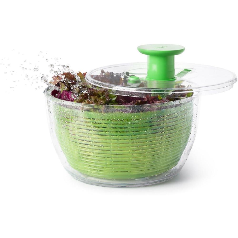 imageOXO Good Grips Little Salad amp Herb Salad Spinner Fruit Washer and Lettuce SpinnerGreen