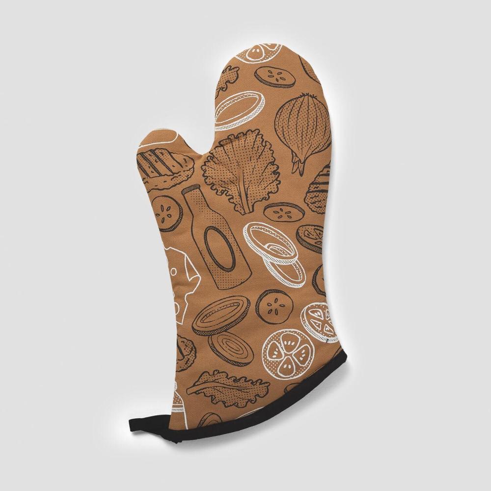 imageSur La Table BBQ Oven Mitt Brown