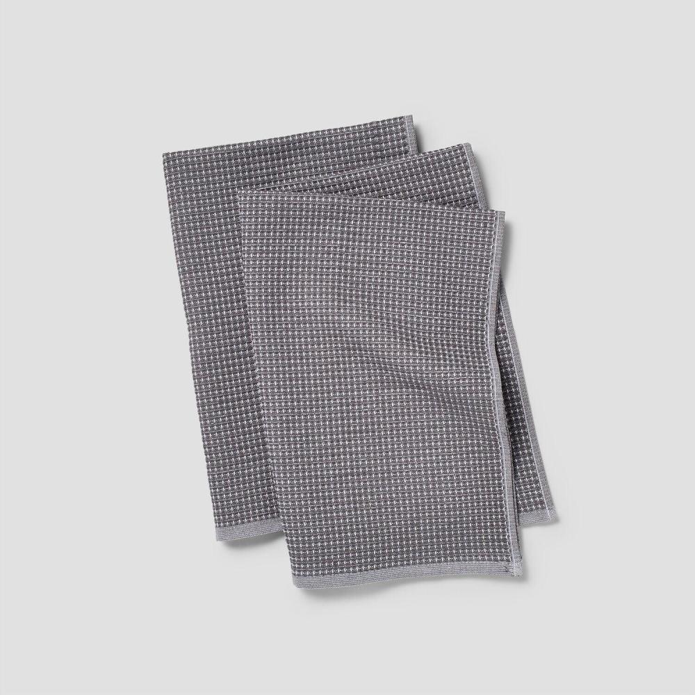 imageSur La Table Essential WaffleWeave Towels Set of 2 Gray
