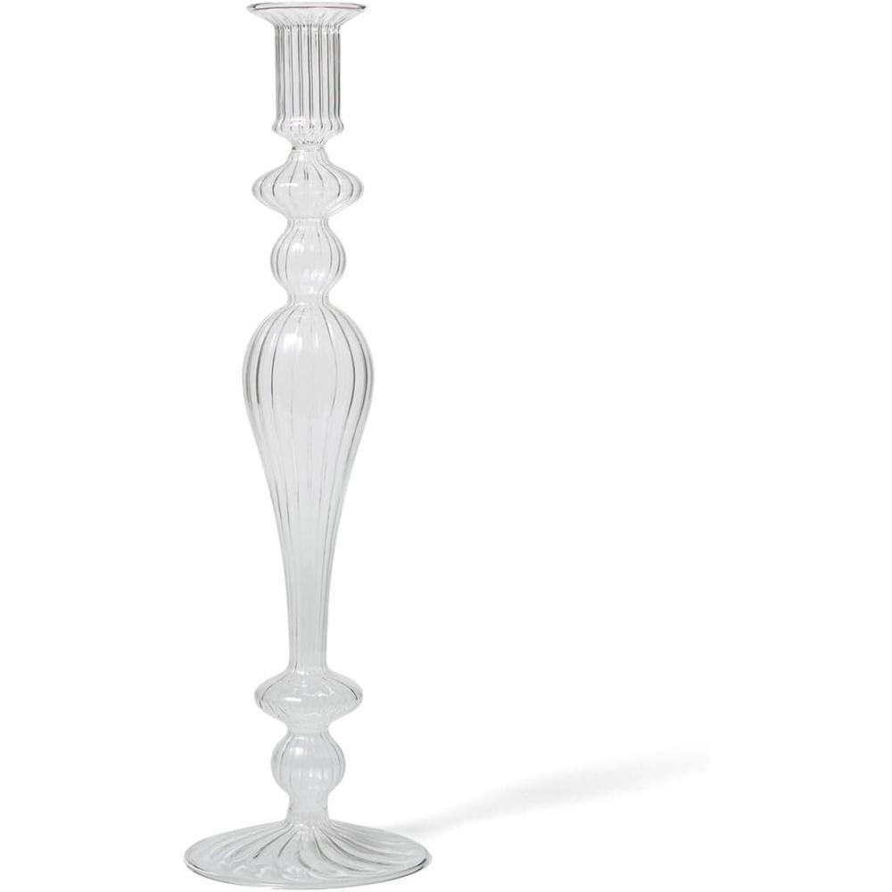 imageSur La Table Glass Taper Candle Holder 135 ClearClear