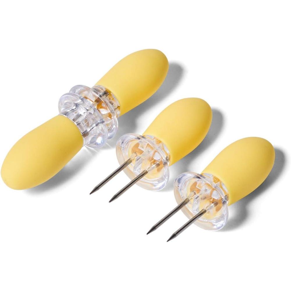 imageSur La Table Interlocking Corn Holders Set of 4 Yellow
