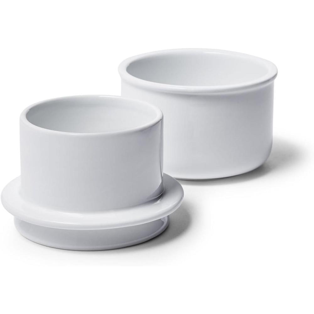 imageSur La Table Porcelain Butter Crock FrenchStyle WaterSealed Crock for Spreadable Counter Butter Without Refrigeration