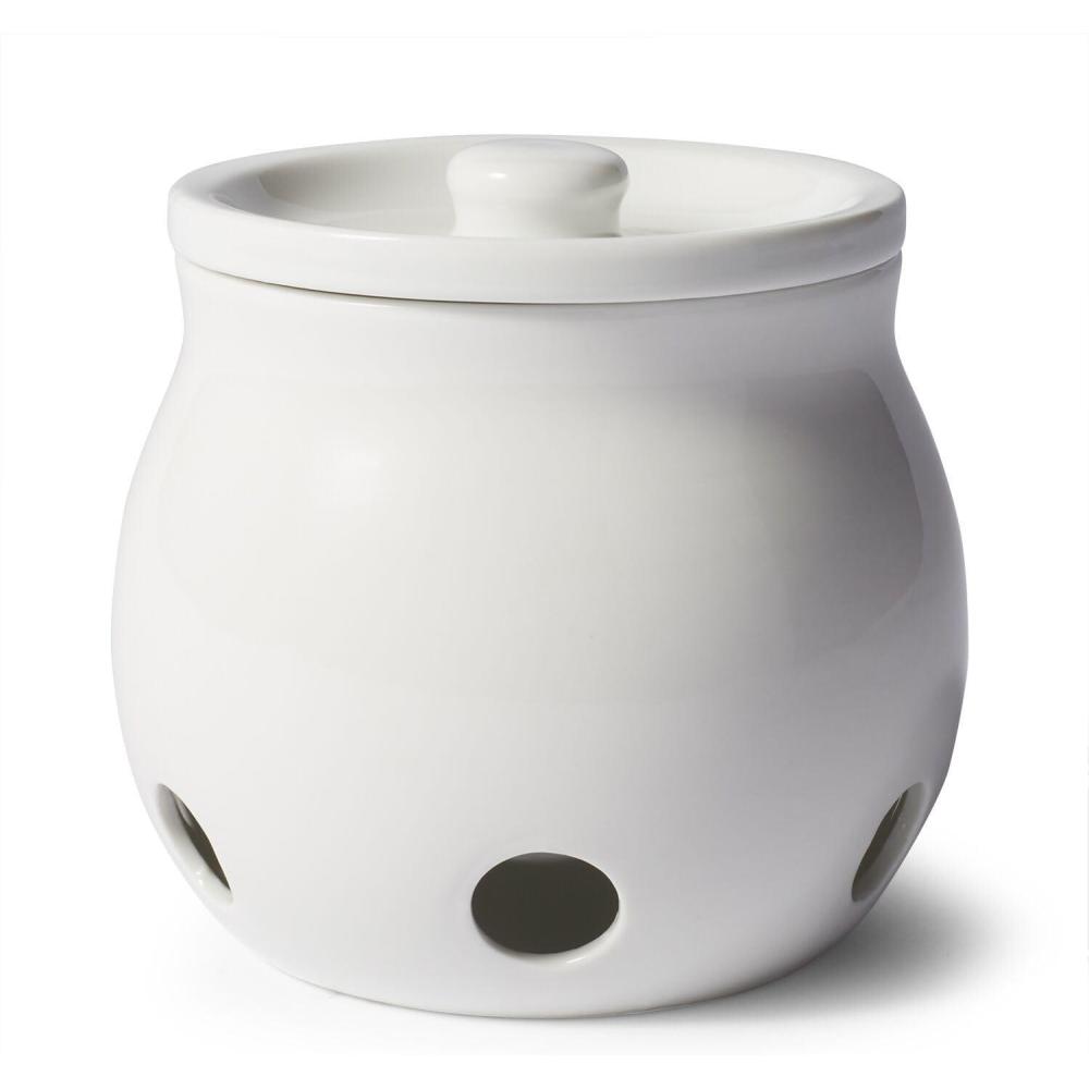imageSur La Table Porcelain Garlic Keeper Vented White Lidded Jar for Keeping Fresh Garlic Ready on the Counter