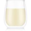 Bodum Skal Chardonnay Glass, Double Wall, High-Heat Borosilicate Glass, Set of 2(Clear)