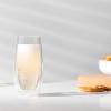 Bodum Skal Chardonnay Glass, Double Wall, High-Heat Borosilicate Glass, Set of 2(Clear)