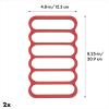 OXO – 11210100 OXO Good Grips Silicone Roasting Racks, 2-Pack,Red,Pack of 2