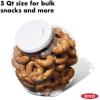 OXO Good Grips 5.0 Qt POP Large Cookie Jar – Airtight Food Storage- for Cookies and More(Large Jar – 5 Qt)