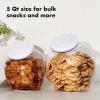 OXO Good Grips 5.0 Qt POP Large Cookie Jar – Airtight Food Storage- for Cookies and More(Large Jar – 5 Qt (Pack of 4))