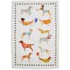 Sur La Table Assorted Dogs Kitchen Towel, Illustrated Cotton Towel with Charming Assorted Dog Breeds Design for Dog Lovers