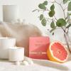 Sur La Table Grapefruit & Sugar Scented Candle – 10 oz Citrus Bloom Soy Wax Blend with Tangerine & Orange Essential Oils, Clean Burn up to 40 Hours in Glass Jar