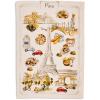 Sur La Table Paris Map Kitchen Towel, Tan