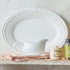Sur La Table Porcelain Gravy Boat with Saucer, Classic White Lidded Vessel and Drip-Catching Saucer for Table Service