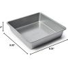 Sur La Table Signature Square Cake Pan, 8″ x 8″, Aluminum