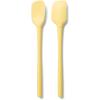 Sur La Table Flex-Core Mini Silicone Spatula and Spatula Spoon, Blue, Compact Flex-Core Tools with Stainless Steel Handles for Small Pans and Jars, Set of 2(Butter)