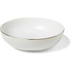 Sur La Table Gold Rimmed Pasta Bowl, White