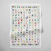 Sur La Table Parlez Vous Français Kitchen Towel, Illustrated Cotton with French Vocabulary Design for Kitchen and Dining