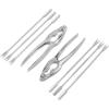 Sur La Table Seafood Kit, Set of 8, Silver