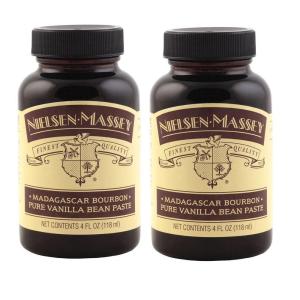 Nielsen-Massey Madagascar Bourbon Pure Vanilla Bean Paste for Baking and Cooking, 4 Ounce Bottle(4 Fl Oz (Pack of 2))