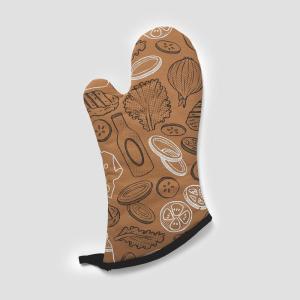 Sur La Table BBQ Oven Mitt, Brown